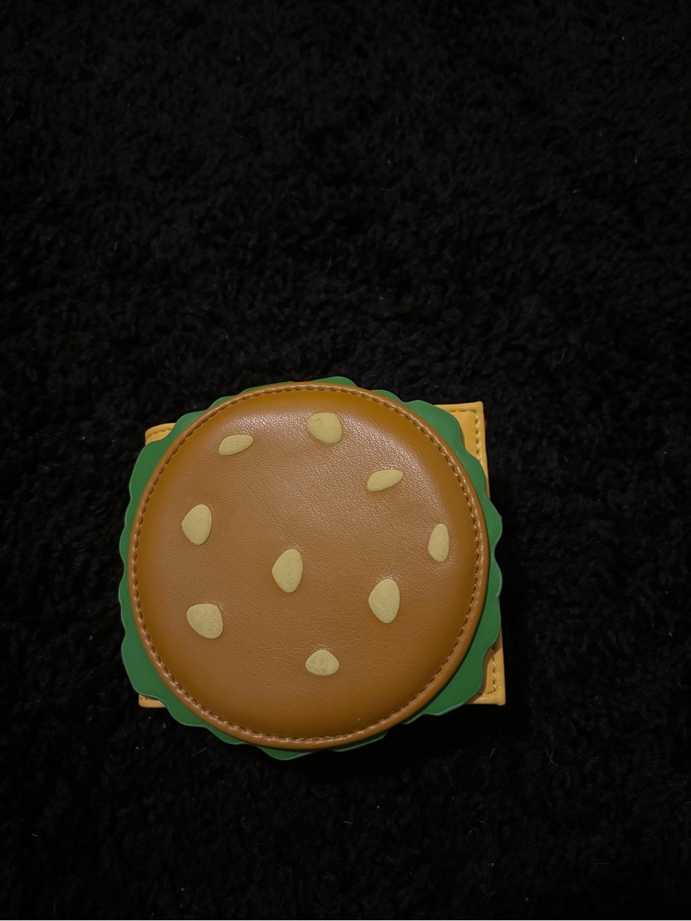 SHEIN Kids Burger Coin Purse - Brown & Green